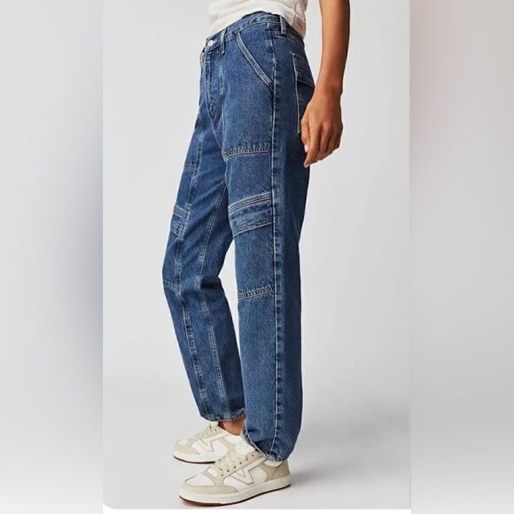 Agolde Cooper cargo jeans in medium dark wash. 31. NWT - Picture 12 of 12